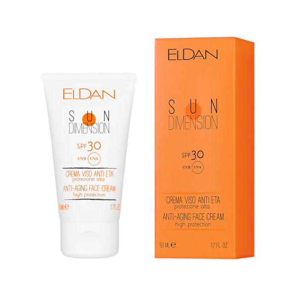 Дневная защита от солнца SPF30 Eldan Anti-Aging Face Cream High Protection, 50 мл